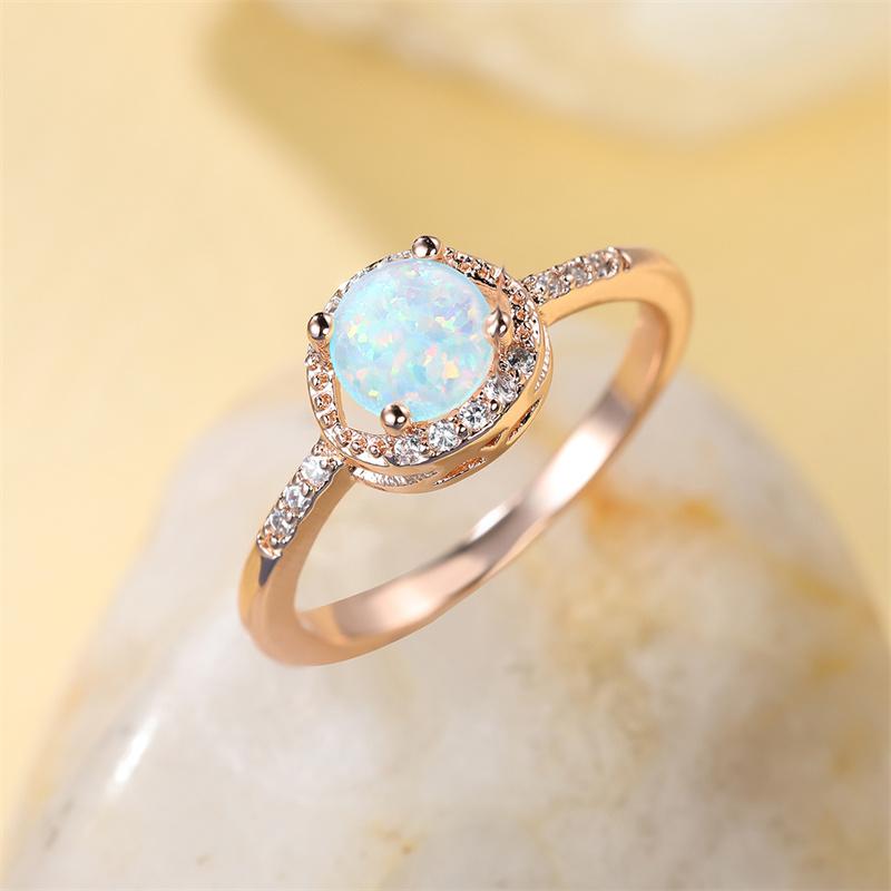 Inele de Angajament cu Piatră Ovală Mare Inele Ou cu Opal Alb Foc Pentru Femei Inele de Căsătorie Aurii Vintage Bijuterii Accesoriu Minimalist