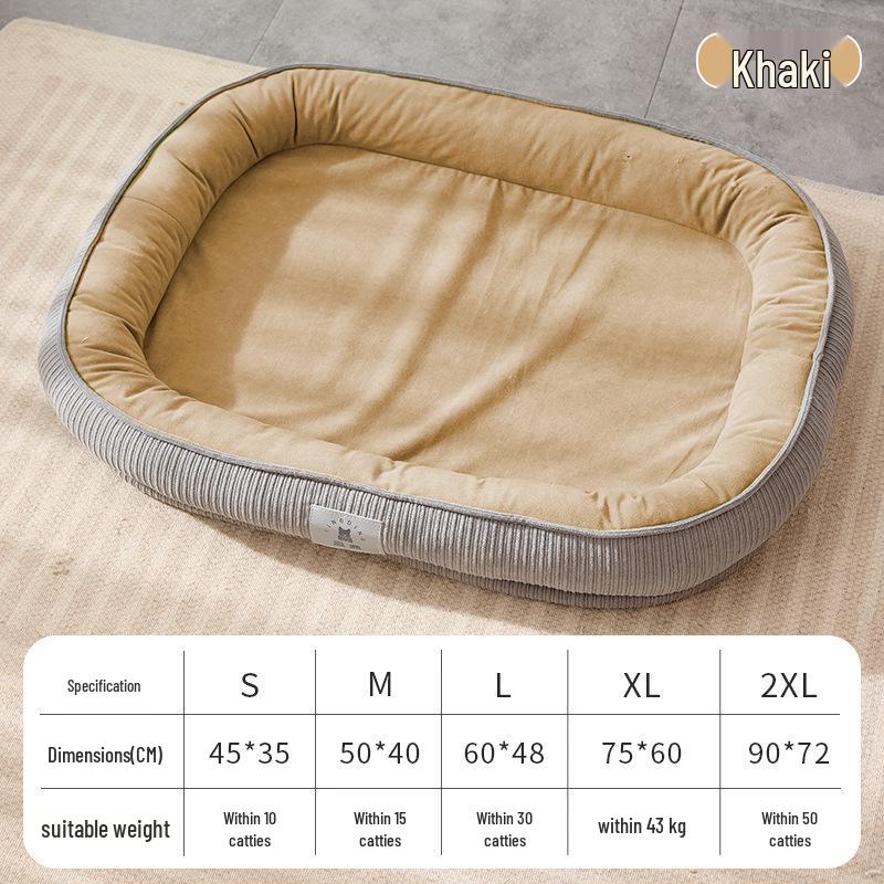 Year-Round Removable & Washable Dog Bed - Cozy Winter Warmth, Perfect for Small & Medium Dogs and Cats