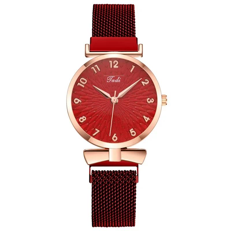 

Luxury Rose Gold Bracelet Quartz Watches for Women Magnetic Mesh Band Woman Wristwatches Clock Relogio Feminino Reloj Mujer