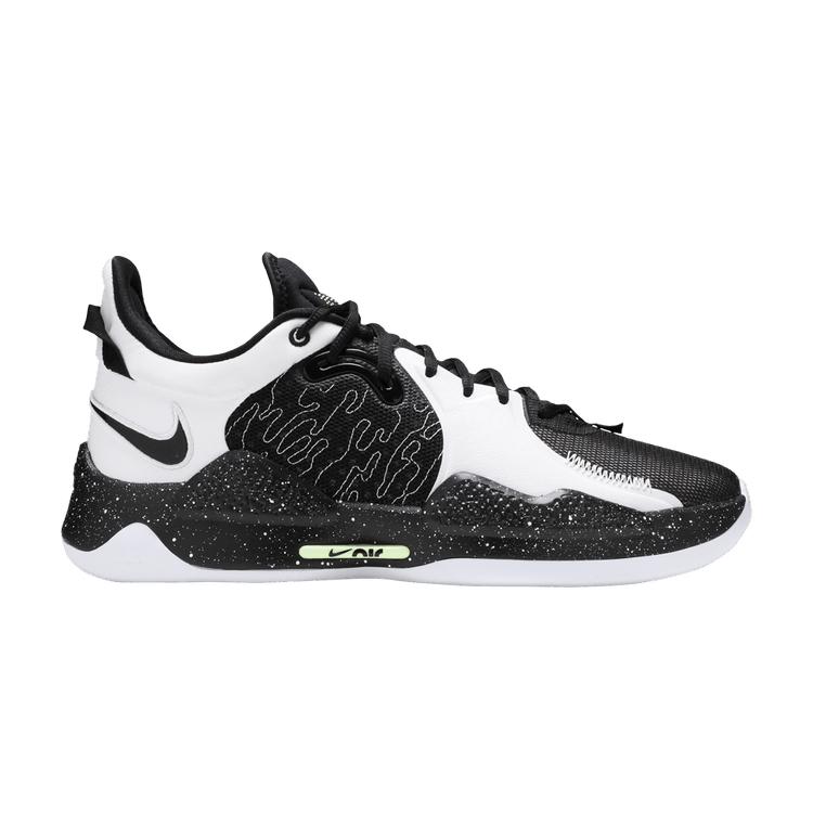 

Мужские кроссовки Nike PG 5 Black Volt белые CW3143-003