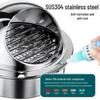 304 Stainless Steel Ventilation Cap: Rain-Proof Exhaust Cover for Exterior Wall and Range Hood, PVC Compatible
