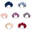 Elegant Bridal Headwear Solid Color Hair Garland Korean Bride Headdress  Photography Accessories