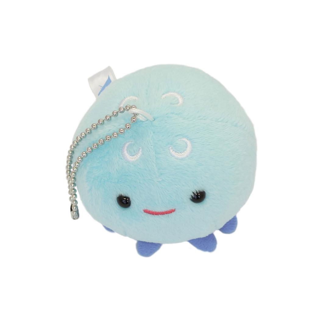 [Aqua] Plush Toy Marine Anywhere Friends Keychain Jellyfish Blue 00080085