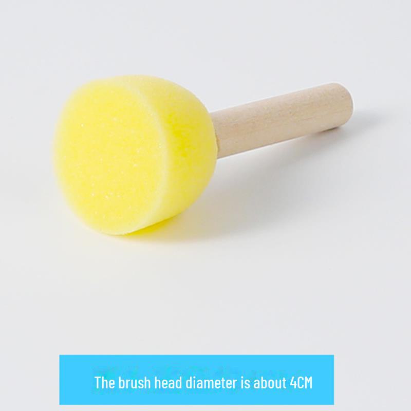 "Kids' Art Sponge Set: EVA Stamps, DIY Early Education, Graffiti Rollers & Painting Brushes"