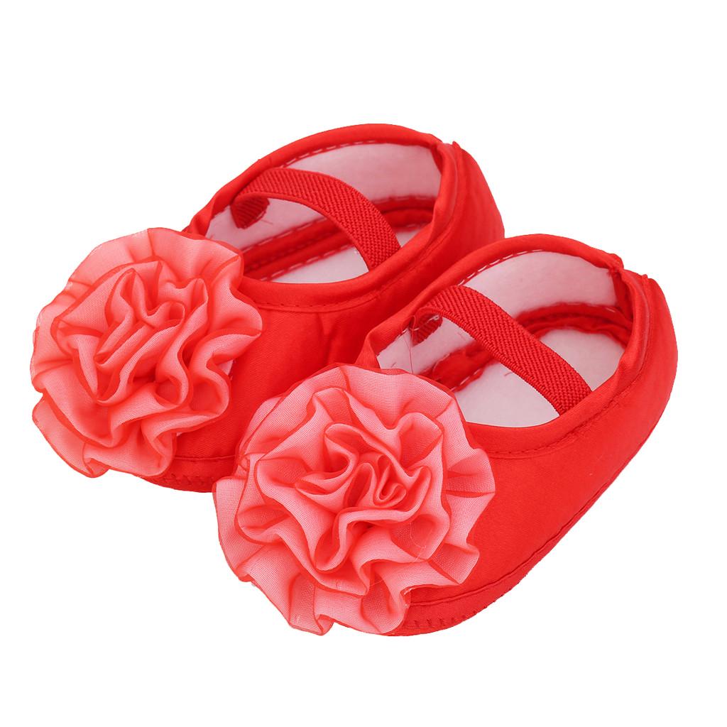 Bebeluși Nou-născuți Fete 1PC centură de păr + aplicație cu flori, talpă moale, pantofi unici