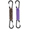 [BRAVESHINE] Carabiner Double Head Knitted with Paracord Carabiner Paracord Strap