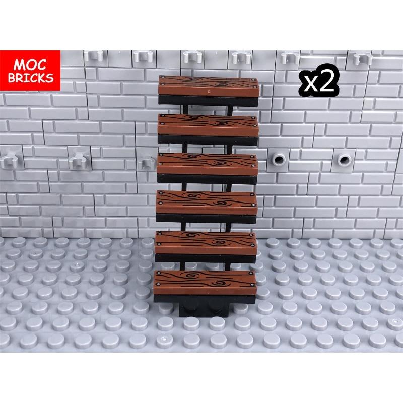 MOC Bricks Fence Railing Window Stairs Ladder Gate DIY Garden House Architecture Accessories Building Blocks Children's Toys