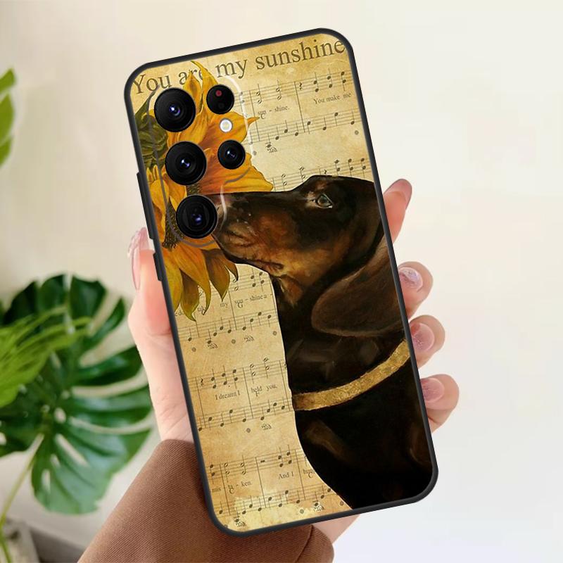 Dachshund Dog Animal Soft Case For Samsung Galaxy S25 S21 S22 S23 S24 Ultra S9 S10 Plus S20 FE S24 FE Phone Cover