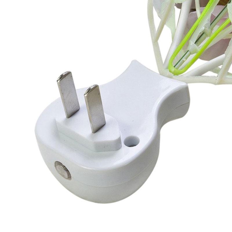 Romantic Led Night Light Mushroom Sensor Plug-In Wall Lamp Home Decor