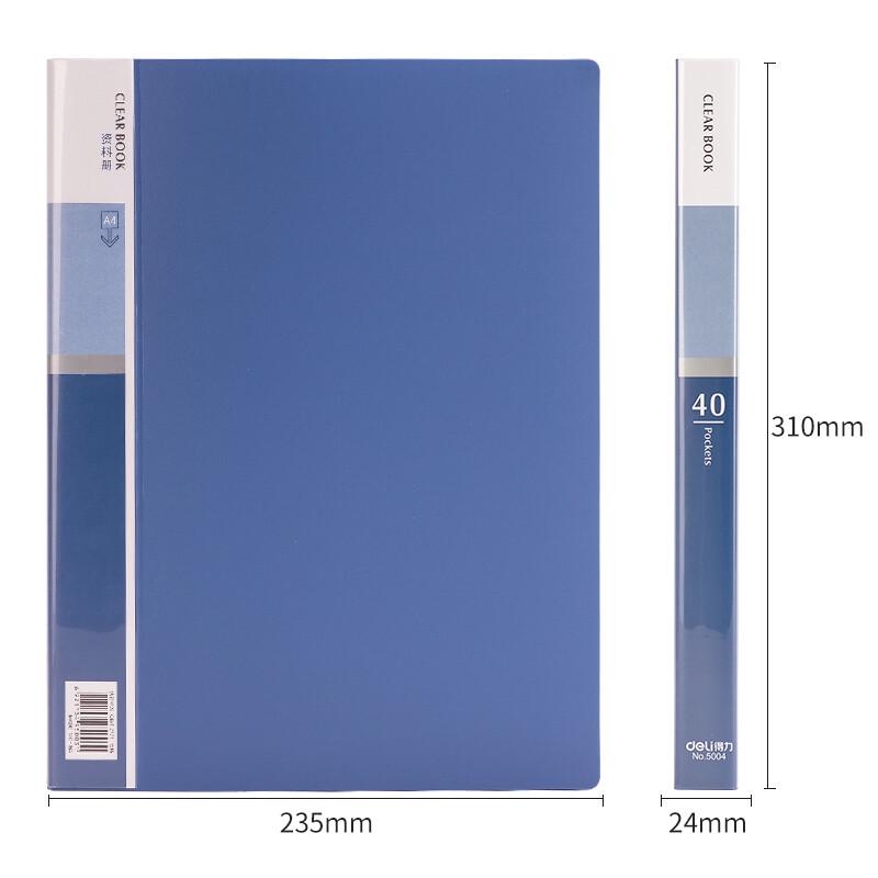 Deli A4 40-Pocket Display Book (10 Pack)