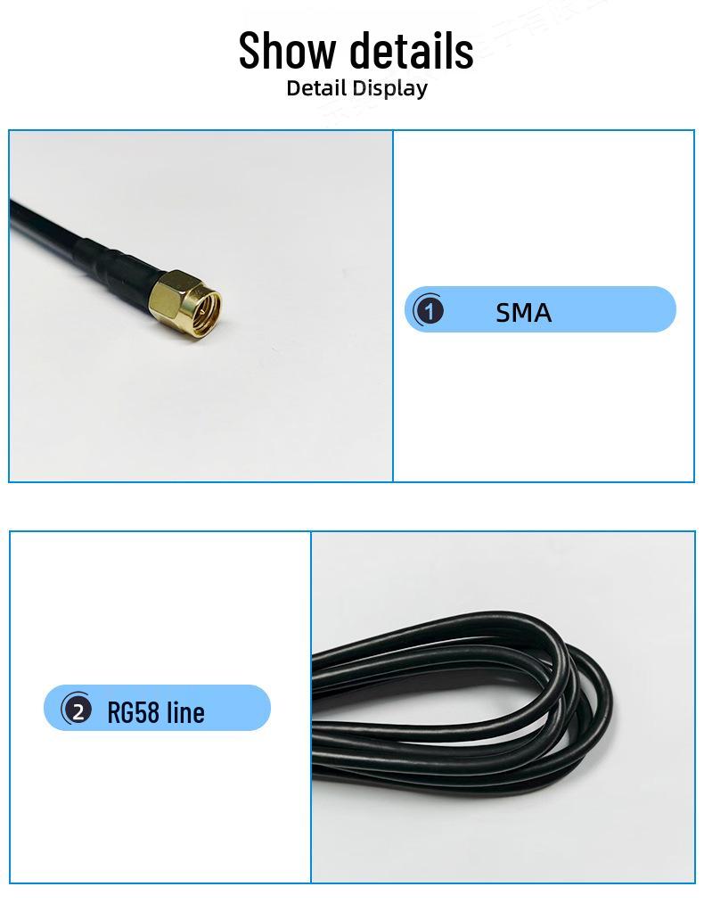 4G High Gain Omni Antenna with SMA Connector for Car & Home Data Transmission