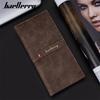 Baellerry RFID Protection Long Wallets Vintage Design Men Card Holder Safety Money Bags for Man Male Business Coin Purse Wallet