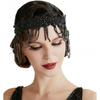 Chain Tassel Rhinestone Headband Flower Shape Bridal Headdress  Party Banquet
