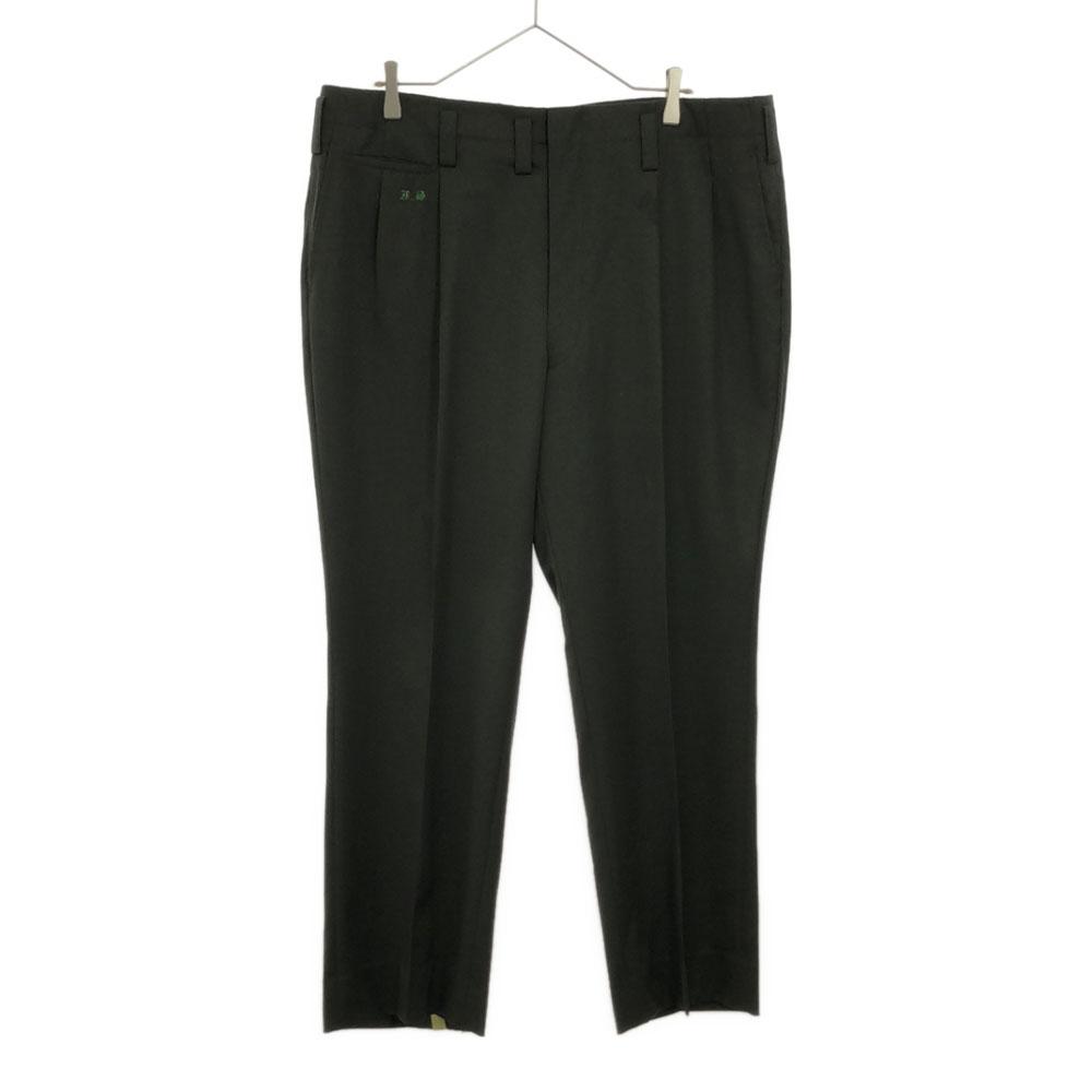 Loro Piana embroidery Two-tuck Wool pants Green system Men's Used