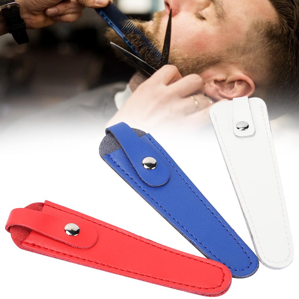 3pcs Professional Portable Hair Salon Scissors Bag PU Leather Hairdressing Scissors Sheath