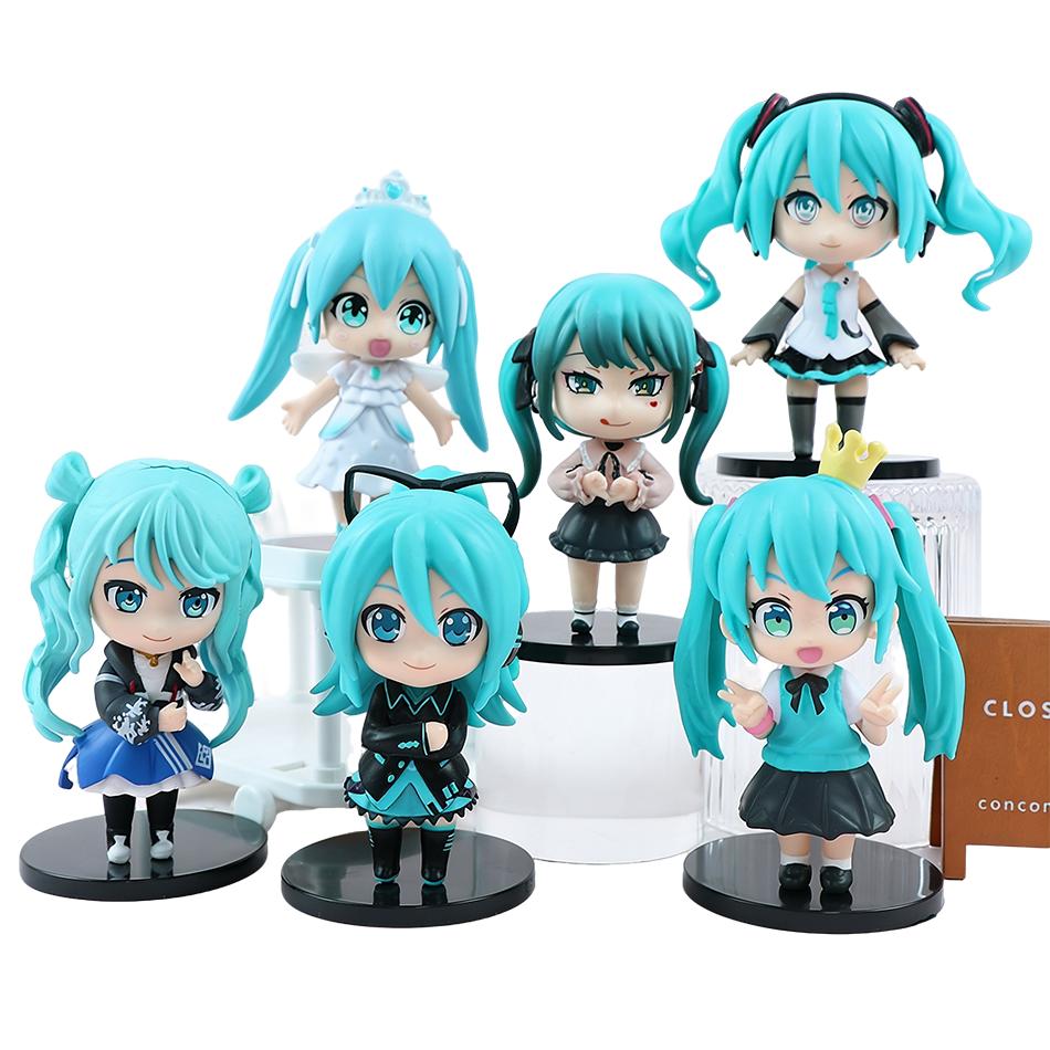 Latest Popular Hatsune Miku Q Version  Lovely Timeless Figurine Collection Model Decor Toy Kids Festival Gift For Kids