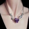 Trendy Designer Amethyst Necklace - Handmade Fashion Jewelry