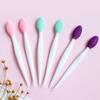 8Pcs Silicone Lip Scrub Brush for Men Women Double Sided Exfoliator Cleaning Brush Lightening Dark Lips Exfoliator Tool for Dry Chapped Lips