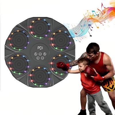 Wandmontierte Musik-Boxmaschine 9 Geschwindigkeiten 9 Modi Einstellbar Elektronischer Box-Trainer Ziel LED-Anzeige Schlagpolster Heim-Trainingsgerät