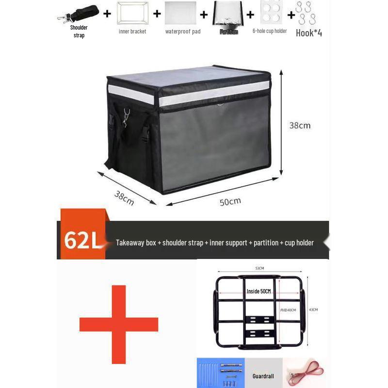 Thickened Rear Cargo Rack Bracket for Electric Scooter Delivery Box