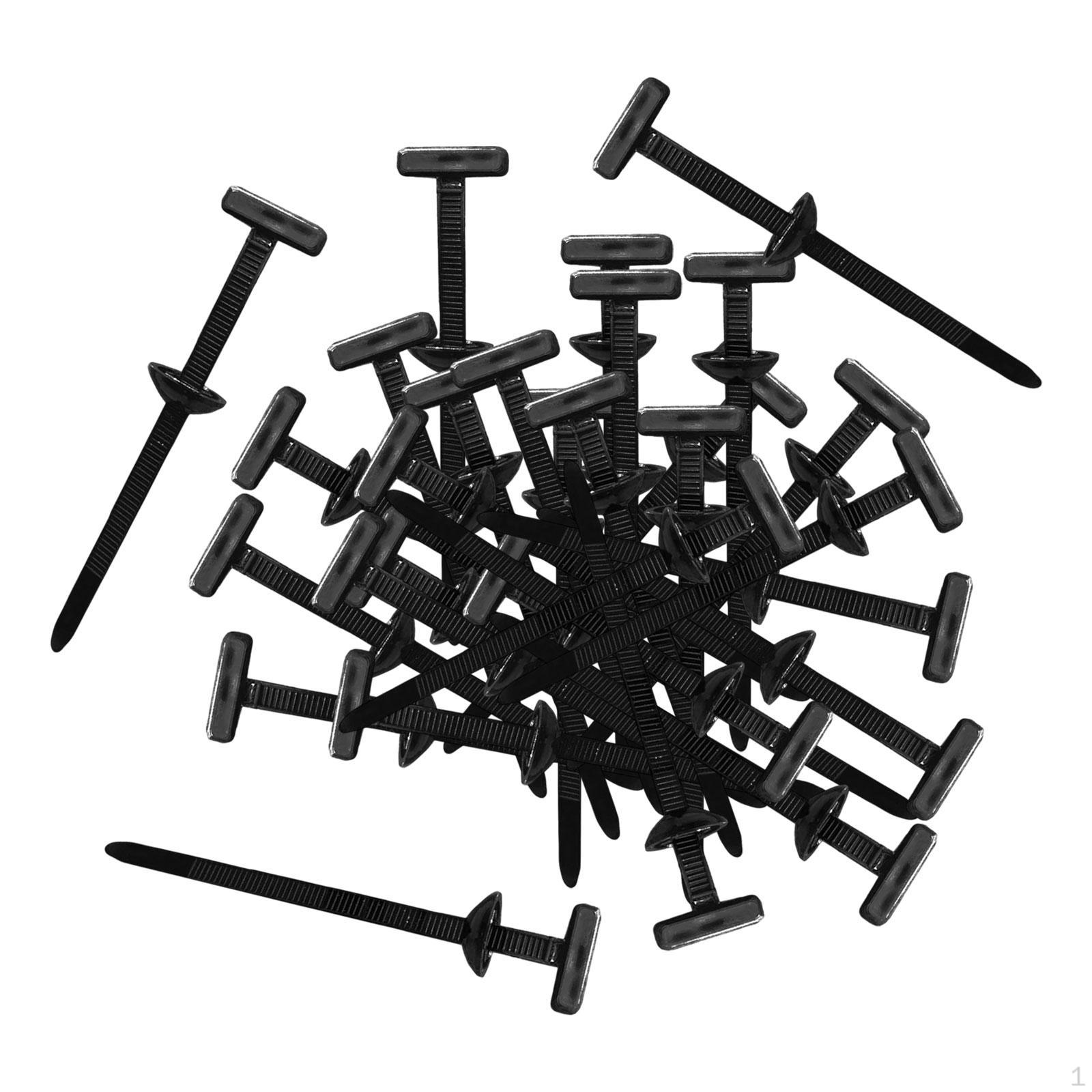 

Кабельні стяжки Інструмент Самозастібний Тримач на блискавці для внутрішнього будівництва 30 Pieces