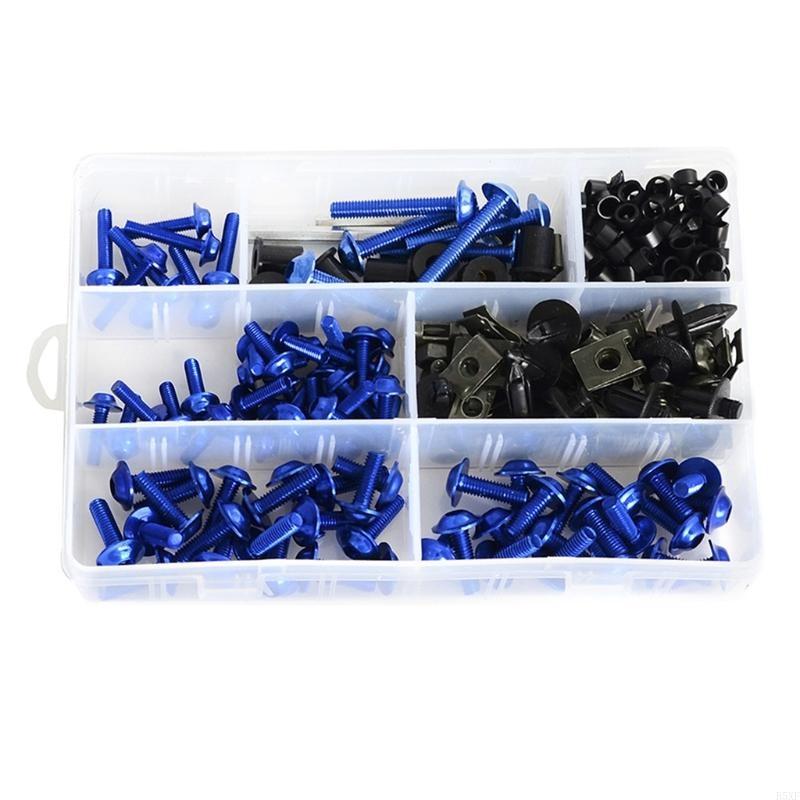 

2025 Новый 251 шт. Болты обтекателя мотоцикла Крепежные клипсы Винт Прочный Стильный Мотоцикл Высокое качество Замена синий