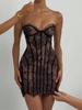 2026 Summer Pure Desire Lace Bodycon Tube Dress - Sleeveless Slim-Fit Women's Fashion