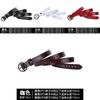 Vintage Style Leather Belt For Women With Alloy Pin Buckle And Pure Color Design