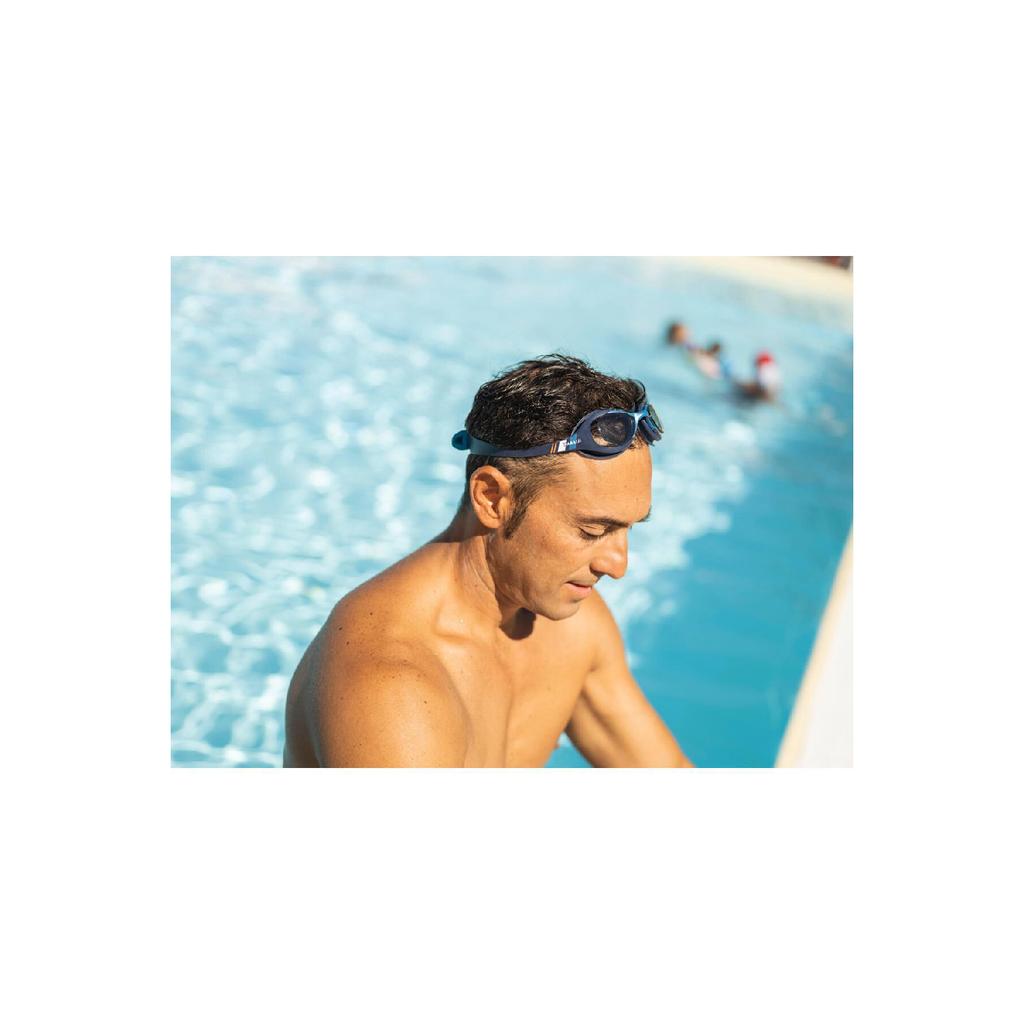 Lunettes de natation Nabaiji - Taille L - Noir / Orange - 100