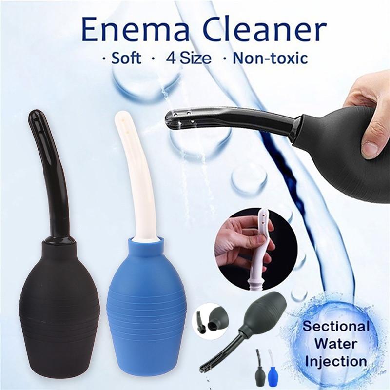 Silicone Cleaning Enema Bulb Safe Flow Flush Cleaning Tool for Anus Vagina Reusable Cleaning Syringe Kit Personal Hygiene Aid