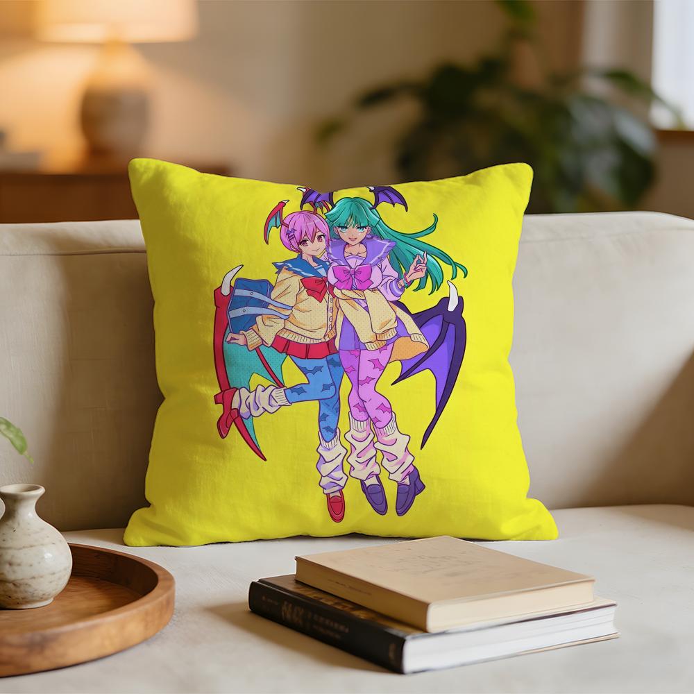 

DDarkstalkers MMorrigan Cushion Cover Short plush pillowcase for bed sofa carwashable 30x30cm