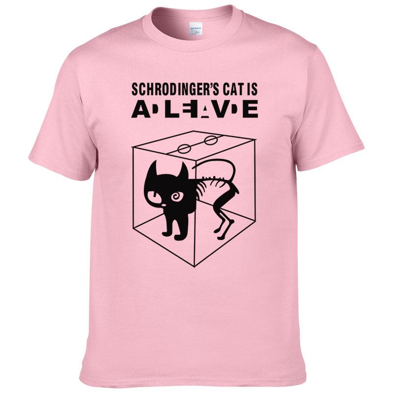 2024 Summer Cotton Schrodinger's Cat Printed Short Sleeves Men T Shirt Casual Tees The Big Bang Theory Mens T-shirt #247