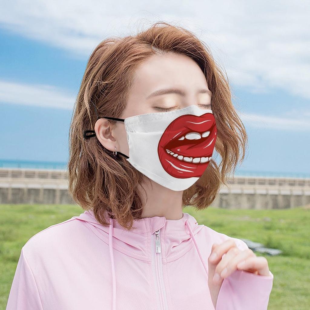 1Pack Protective Nylon Fabric Mask With Soft Stretch Fit And Replaceable 5/10/15 Filters Offering Effective Dustproof Daily Coverage