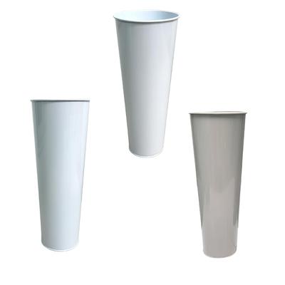 Elegant Metal Flower Holder Iron Flower Vases Farmhouses French Bucket Floral Container for Table Centerpieces Decoration