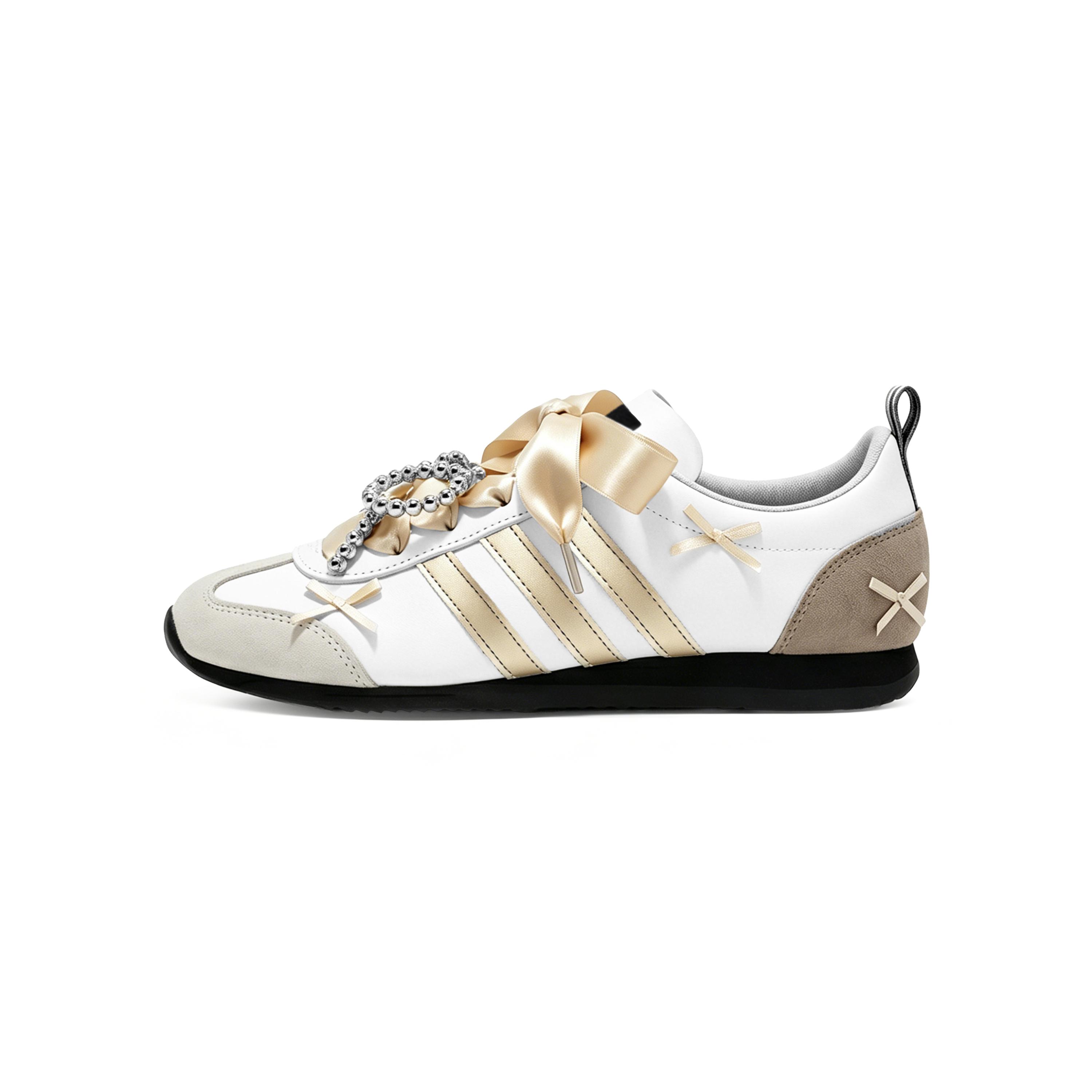 

Adidas VS JOG 2.0 Miu Collection Lightweight Breathable Low top German Army Trainers Unisex Platinum 3.0 JR4653(Team1526-) 36⅔