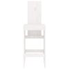 Bar Stool Set 2 pcs White 40 x 42 x 120 cm Solid Pine Wood