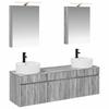 Bathroom Cabinet Set 5 Pcs Grey Sonoma 50 X 14.5 X 70 Cm