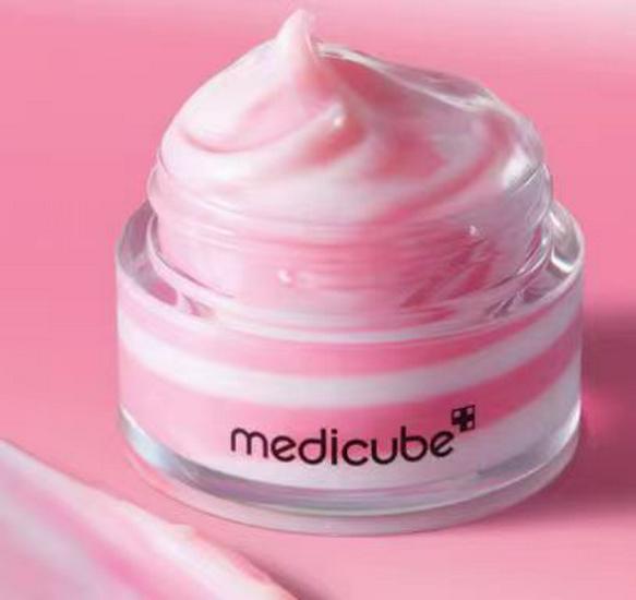 Kim Hee-sun's Medicube Kollagen Hautpflege-Set – Ampulle, Serum, Sonnenschutz, Gesichtsreiniger, Schlammmaske