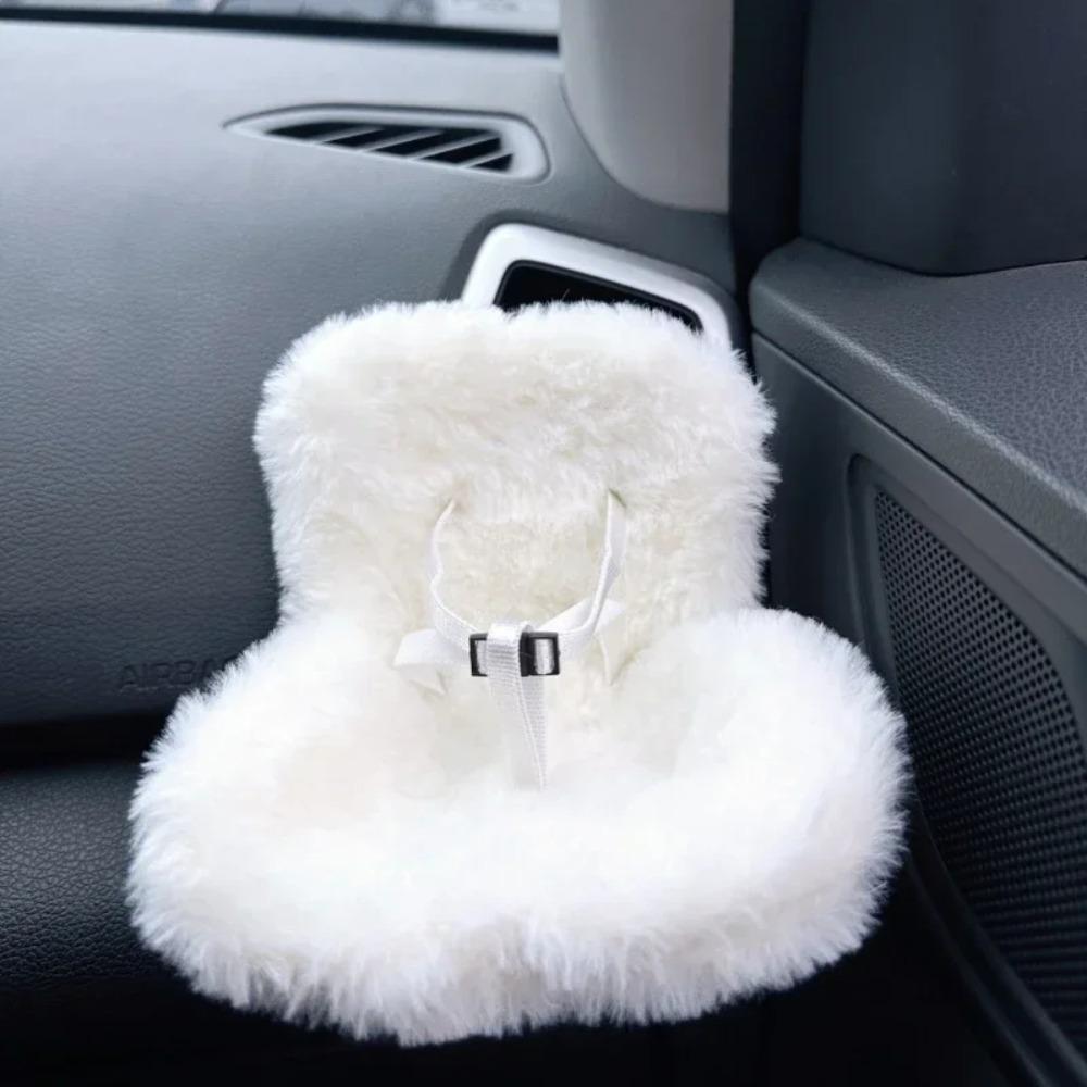 For Labubu Doll Display Seat support Plush toy mini Car Safety Seat Car air conditioning port Decoration Accessories