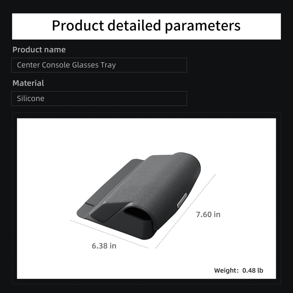 SMABEE for 2025 2026 Tesla Model Y Launch Juniper/ Model 3 2025 Car Glasses Tray Center Console Armrest Storage Box Organizer