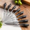 4/6/8 Німецький набір ножів для стейка з високовуглецевої нержавіючої сталі Набір столових ножів і столових виделок Подвійний кований обідній ніж із повною ручкою