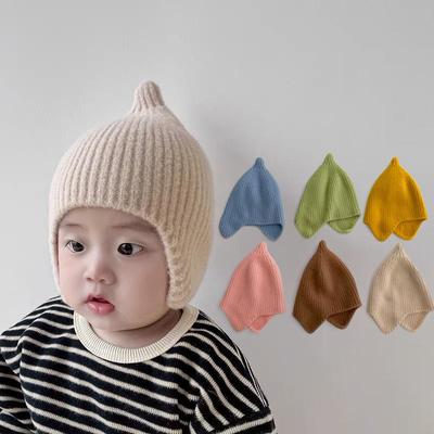 Baby Ohrenschutz Kappe Herbst Winter Warm Säugling Jungen Mädchen Gestrickte Hut Niedlich Bequem Kleinkind Beanie Caps