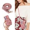 Crossbody Halskette Riemen Lanyard Lederhülle für Samsung A54 A14 A34 S23 Ultra S22 S21 Plus S20 Portemonnaie Kartenhalter Handytasche