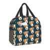 Bolsa de Almuerzo Térmica Jack Russell Fox Terrier para Mujeres Niños Escuela Amante de Perros Calentador Enfriador Termo Lonchera Bolsas Portátiles para Picnic