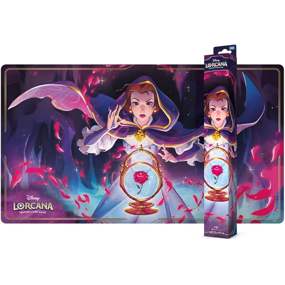 Takara Tomy Disney Lorcana TCG Official Playmat Belle Mystic Design Gaming Accessory