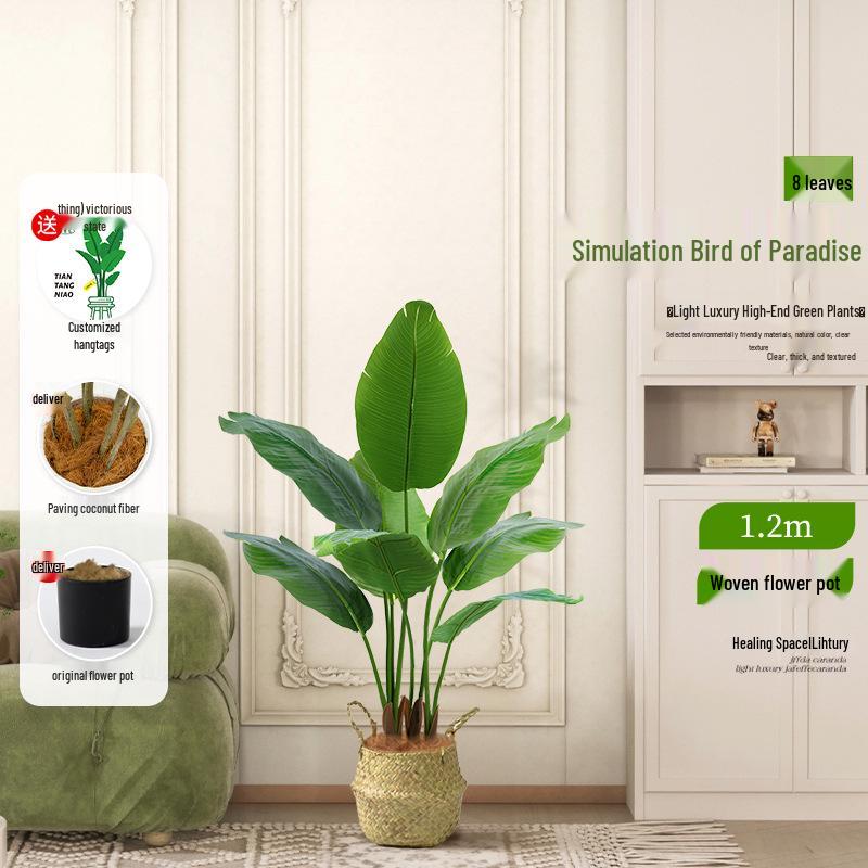 Luxurious Indoor Bionic Bird of Paradise Faux Plant