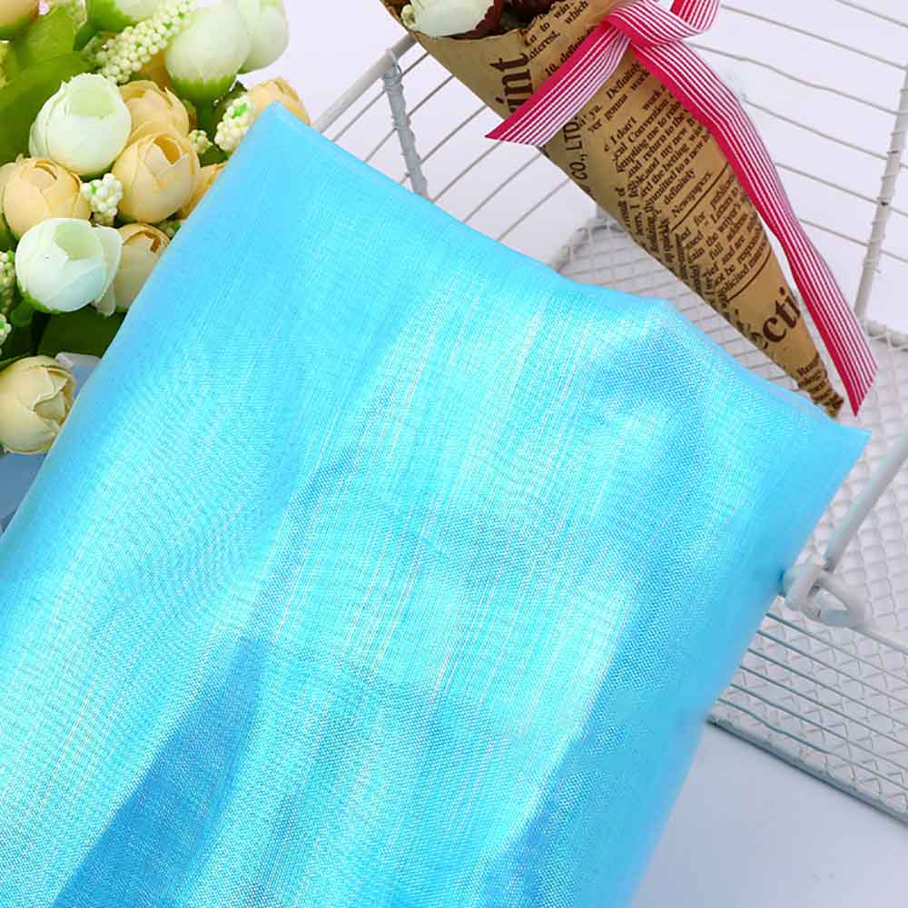 100X150CM Iridescent Tulle Tablecloth With Colorful Plain Yarn Bright Silky Fabric For Costumes Wedding Mermaid Birthday Party Decoration Supplies