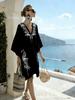 European, American Bohemian Large Size Women's Clothing Casual Loose 3D Printed Dress Robe Bamboo Hemp Others