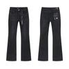 Mens Straight Fit Distressed Patchwork Denim Jeans Vintage Streetwear Style High Waist Ripped Cotton