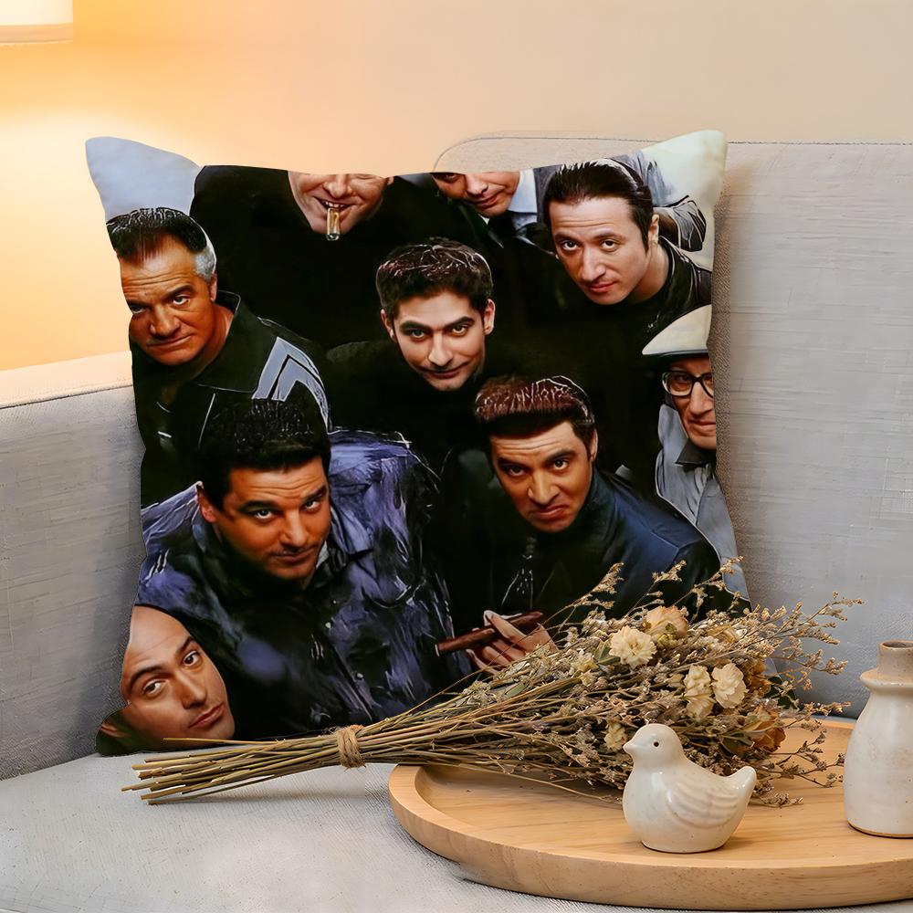 Cushion Cover Linen SkinFriendly Soft Decorative Case for Sofa Home Decor Classic Movie The SSopranos Pillow cover